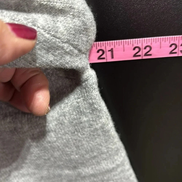 Cupio Blush Mock neck ruffle,long puff/pleated sleeve,soft, warm winter knit - Picture 7 of 9